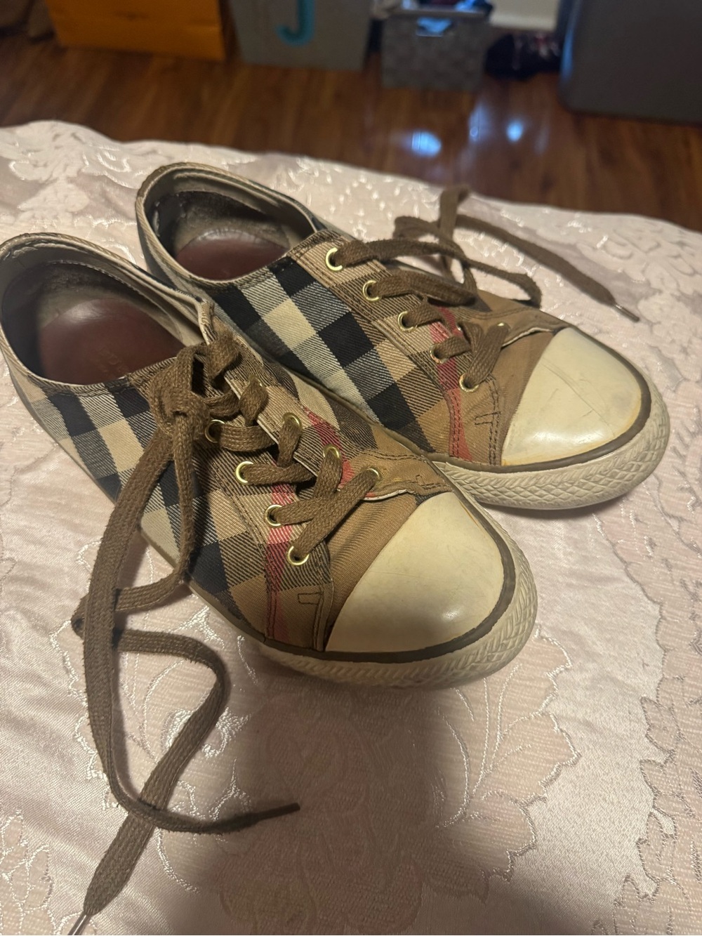 Burberry checkers sneakers